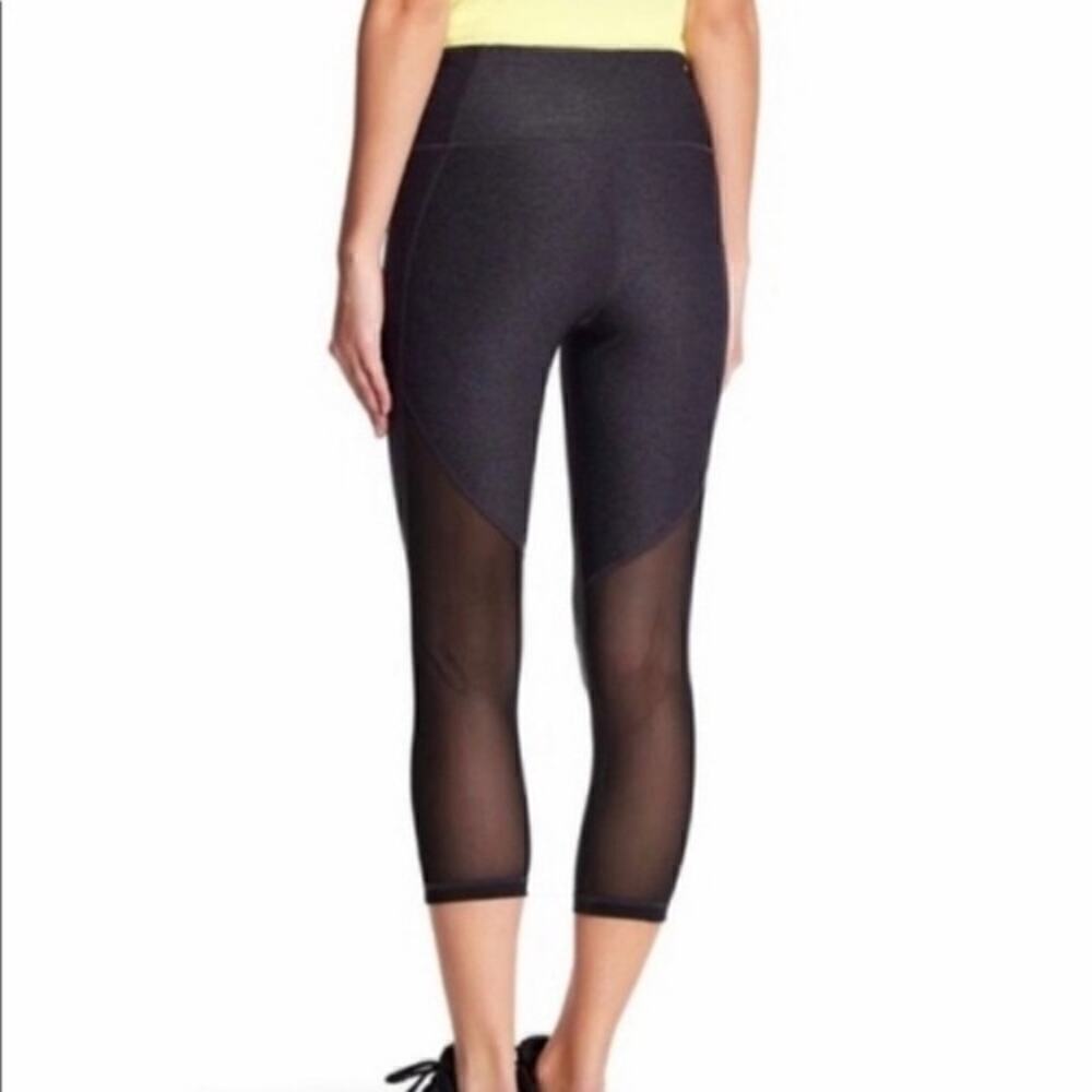 Z by Zella Capri Legging Charcoal Grey Mesh XS